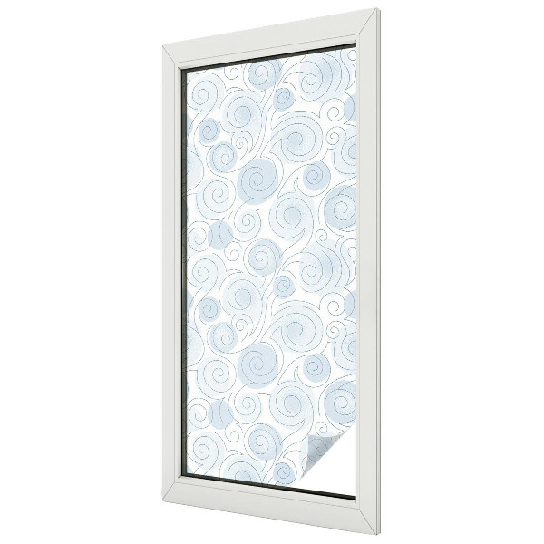 Samolepiaca fólia na sklo vitrážová Špirálové vzory
