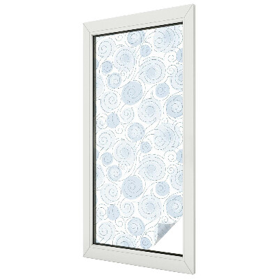 Samolepiaca fólia na sklo vitrážová Špirálové vzory