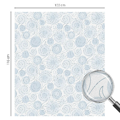 Samolepiaca fólia na sklo vitrážová Špirálové vzory