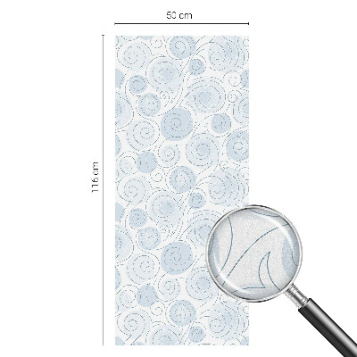 Samolepiaca fólia na sklo vitrážová Špirálové vzory