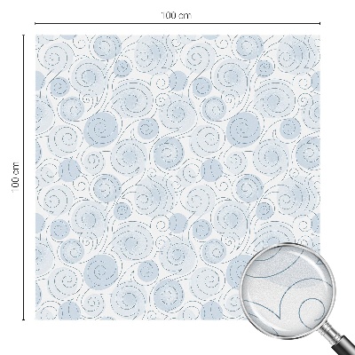 Samolepiaca fólia na sklo vitrážová Špirálové vzory