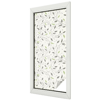 Nepriehľadná fólia na okno Listy výhonkov