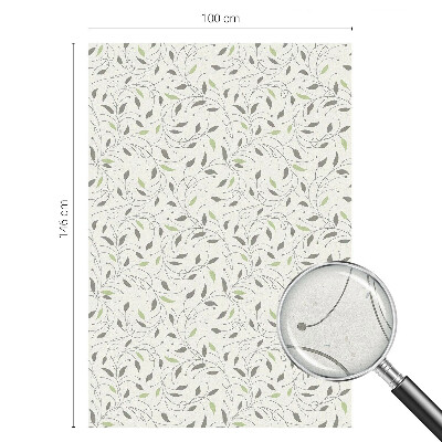 Nepriehľadná fólia na okno Listy výhonkov