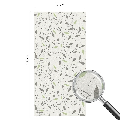 Nepriehľadná fólia na okno Listy výhonkov