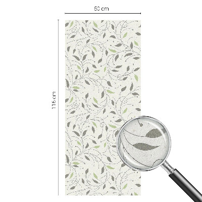 Nepriehľadná fólia na okno Listy výhonkov