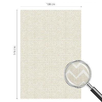 Ochranná fólia na sklo vitráž Béžový cikcak