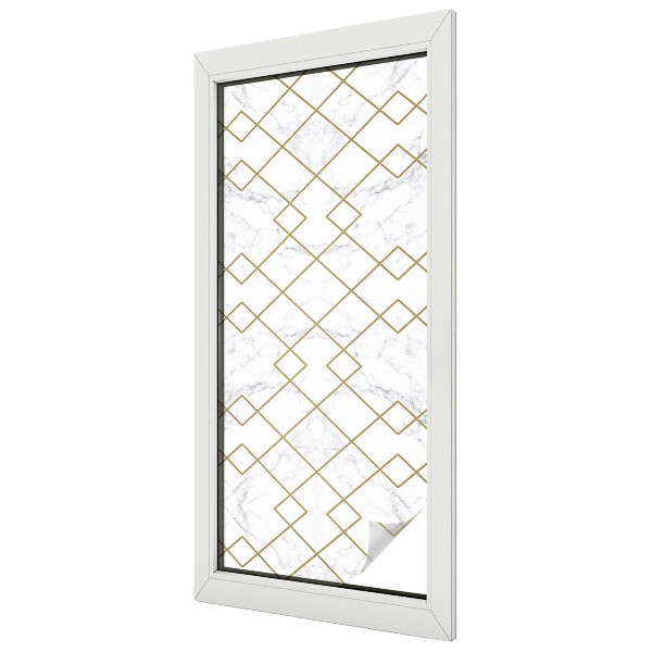 Matná fólia na okno vitráž Geometrické čiary