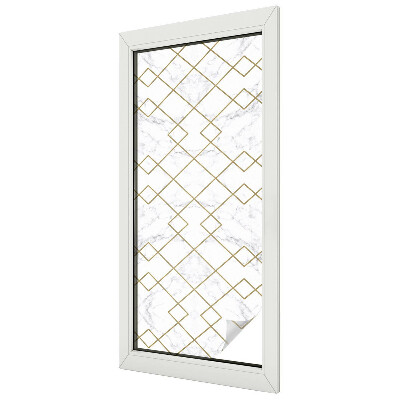 Matná fólia na okno vitráž Geometrické čiary