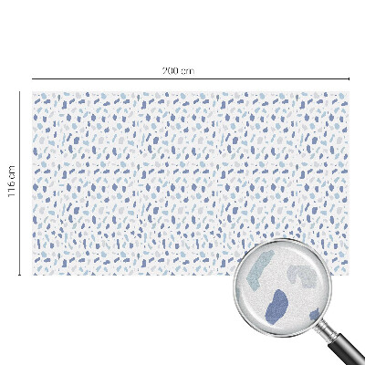 Fólia na sklo na ochranu súkromia Modré vzory