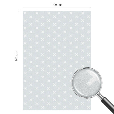 Samolepiaca fólia na sklo vitrážová Jemné kríže