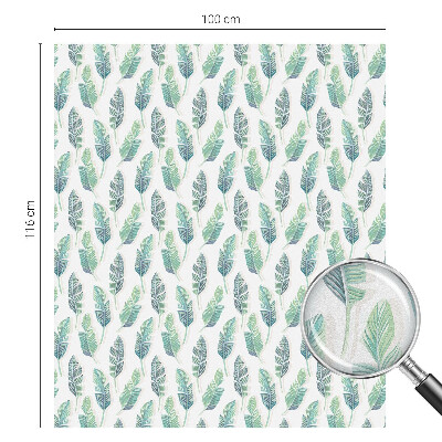 Ochranná fólia na sklo vitráž Tropické listy