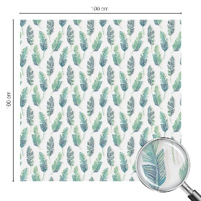 Ochranná fólia na sklo vitráž Tropické listy