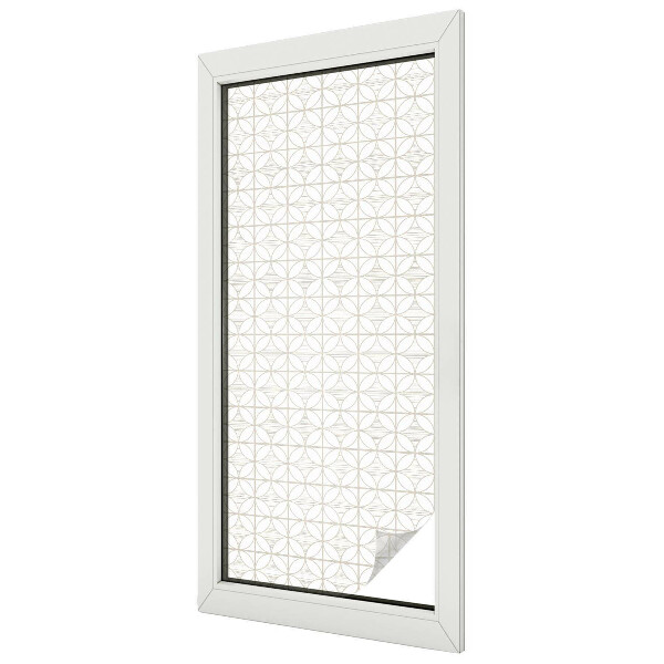 Samolepiaca fólia na sklo vitrážová Geometrické vzory