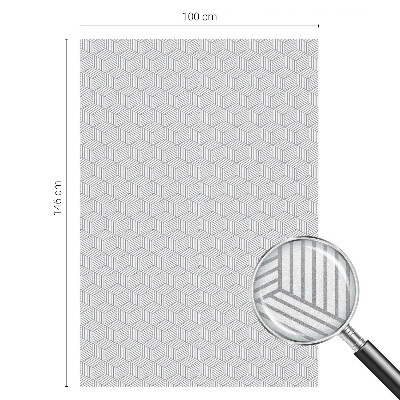 Samolepiaca fólia na sklo vitrážová Šesťuholníkové pevné látky