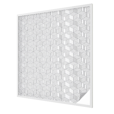 Samolepiaca fólia na sklo vitrážová Šesťuholníkové pevné látky