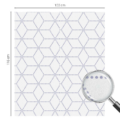 Matná fólia na okno vitráž Fialové kosoštvorce