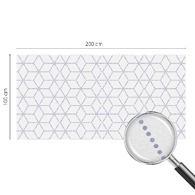 Matná fólia na okno vitráž Fialové kosoštvorce
