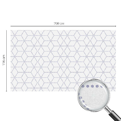 Matná fólia na okno vitráž Fialové kosoštvorce