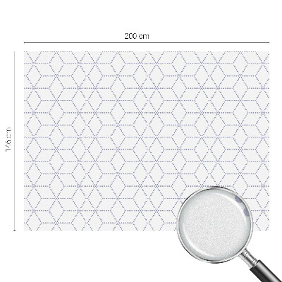 Matná fólia na okno vitráž Fialové kosoštvorce