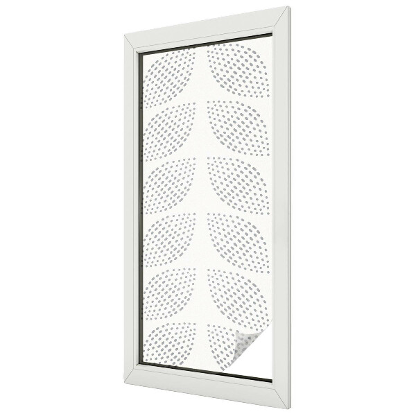 Ochranná fólia na sklo vitráž Bodkované listy