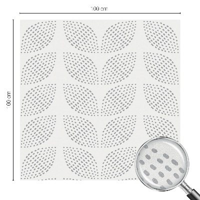 Ochranná fólia na sklo vitráž Bodkované listy