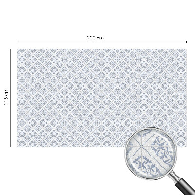 Matná fólia na okno vitráž Jemné rozety