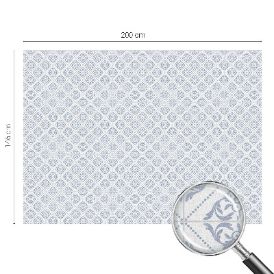 Matná fólia na okno vitráž Jemné rozety