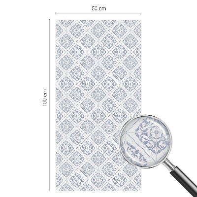 Matná fólia na okno vitráž Jemné rozety