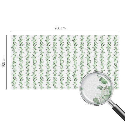 Fólia na sklo na ochranu súkromia Zelené girlandy