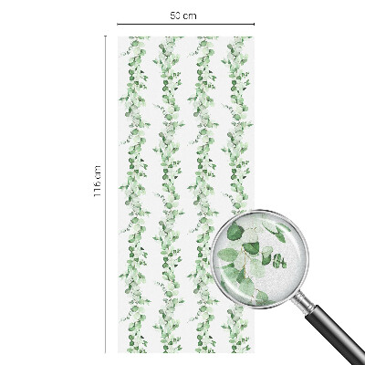 Fólia na sklo na ochranu súkromia Zelené girlandy