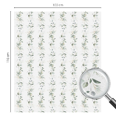 Matná fólia na okno vitráž Rastlinné kúzlo