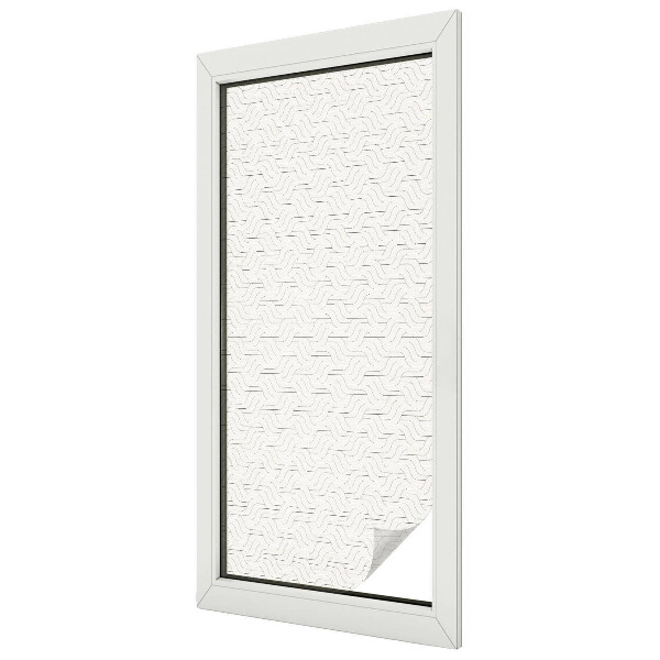 Samolepiaca fólia na sklo vitrážová Vlnité čiary