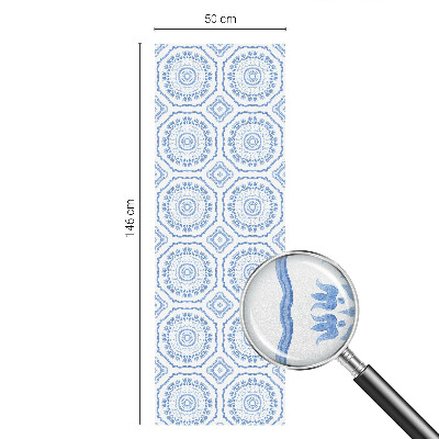 Matná fólia na okno vitráž Kvetinové ornamenty