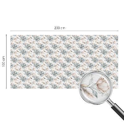 Matná fólia na okno vitráž Kvetinová elegancia