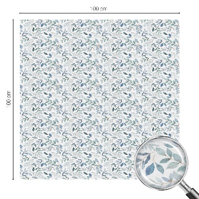 Ochranná fólia na sklo vitráž Idylické listy