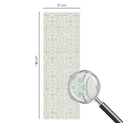 Fólia na sklo na ochranu súkromia Kvetinové dlaždice