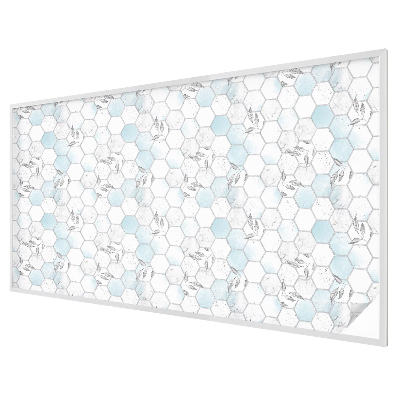 Samolepiaca fólia na sklo vitrážová Listové dlaždice