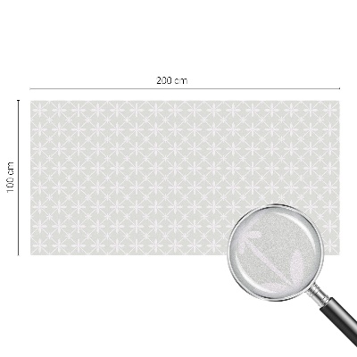 Matná fólia na okno vitráž Kvetinová symetria