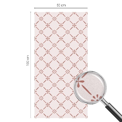 Nepriehľadná fólia na okno Kvetinové vzory