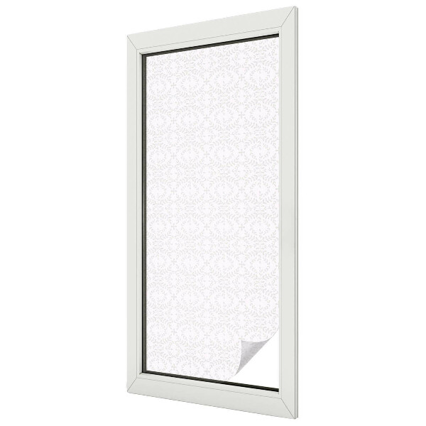 Samolepiaca fólia na sklo vitrážová Symetria rastlín