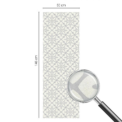 Ochranná fólia na sklo vitráž Kvetinové rozety