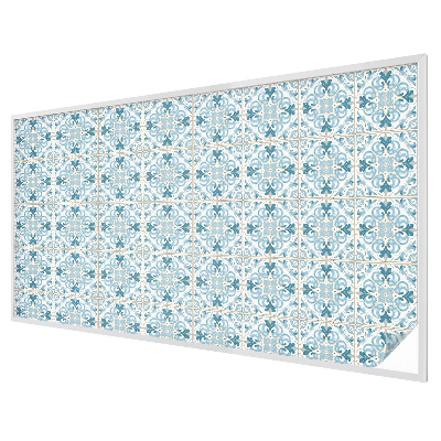 Matná fólia na okno vitráž Kvetinové dlaždice