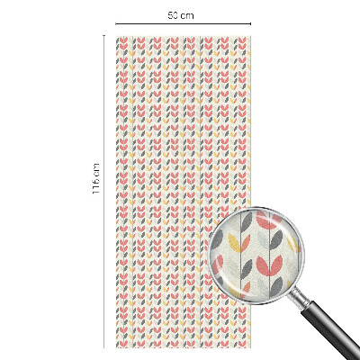 Nepriehľadná fólia na okno Retro listy