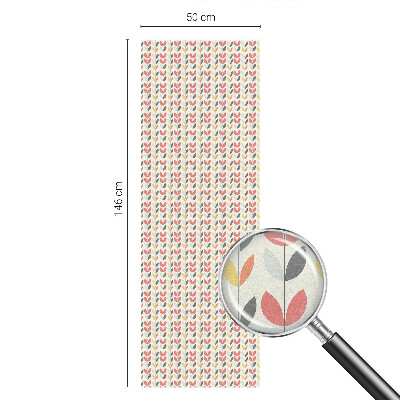 Nepriehľadná fólia na okno Retro listy