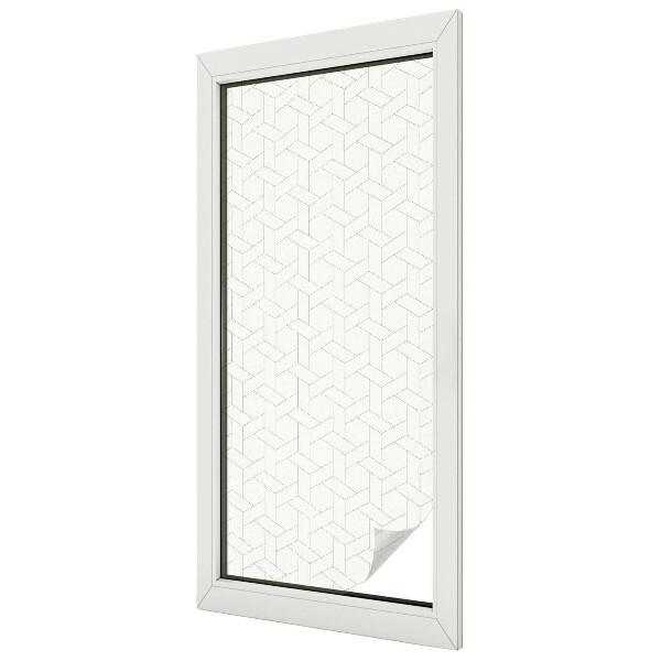 Fólia na sklo na ochranu súkromia Geometrický vrkoč