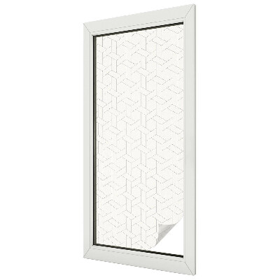 Fólia na sklo na ochranu súkromia Geometrický vrkoč