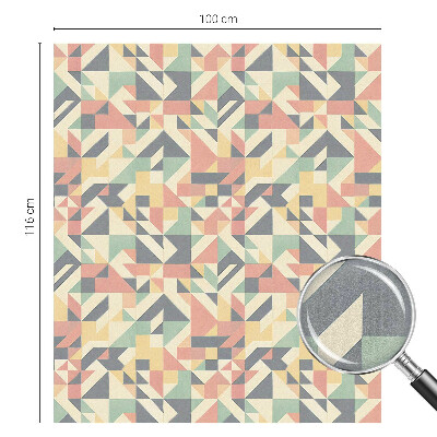 Matná fólia na okno vitráž Energia geometrie