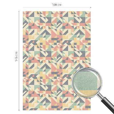 Matná fólia na okno vitráž Energia geometrie