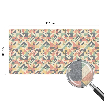 Matná fólia na okno vitráž Energia geometrie