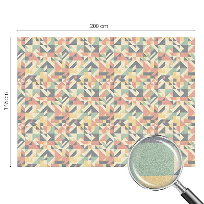 Matná fólia na okno vitráž Energia geometrie